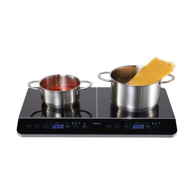Tabletop induction hob - MEDION - MD 15324 - 2 burners - L 60.3 x D 35.5 cm