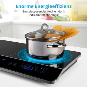 Freistehendes Induktionskochfeld - MEDION - MD 15324 - 2 Brenner - ...