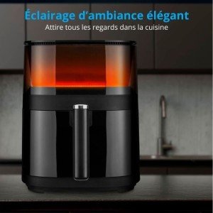 Oil-free hot air fryer - MD 11780 - Temperature up to 230°C - 10 pr...