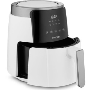 Heißluftfritteuse - MEDION - MD13030 - Digital - Airfryer - 1500 Watt - 60 Min. Timer - Bis 200°C - 4,7 L - Weiß