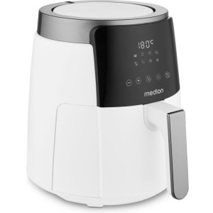 Heißluftfritteuse - MEDION - MD13030 - Digital - Airfryer - 1500 Watt - 60 Min. Timer - Bis 200°C - 4,7 L - Weiß