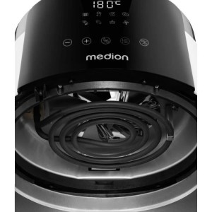 Heißluftfritteuse - MEDION - MD13030 - Digital - Airfryer - 1500 Watt - 60 Min. Timer - Bis 200°C - 4,7 L - Weiß
