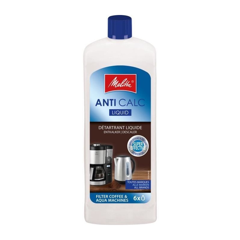 Filter coffee maker descaler - MELITTA - Liquid 250 ml |  Accessoir...