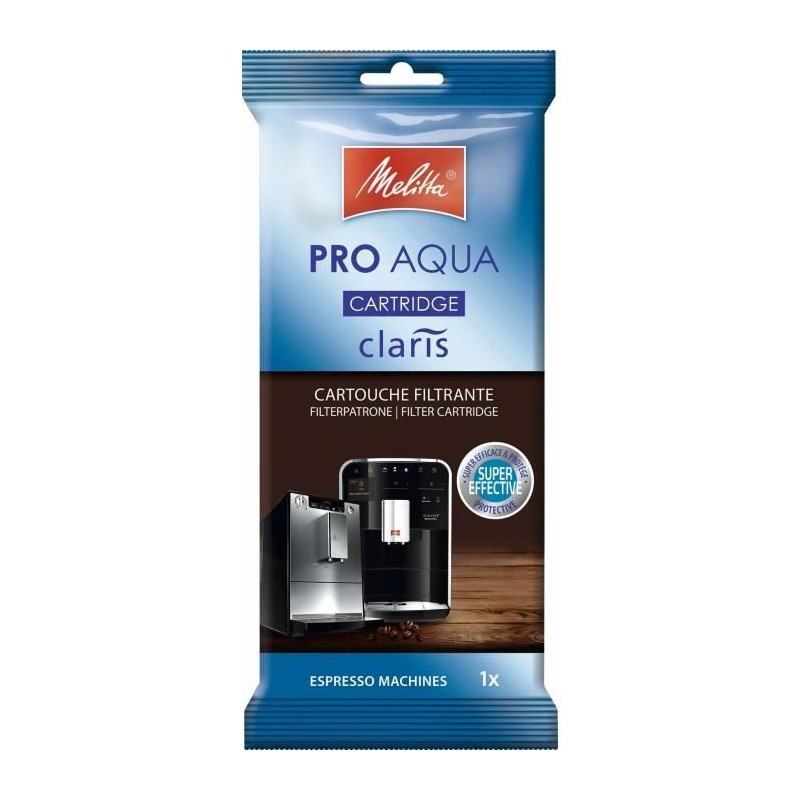 Cartouche filtrante Melitta Pro Aqua Claris pour machines a expresso automatiques