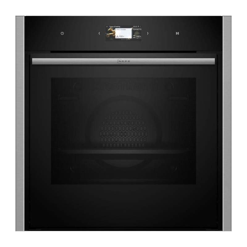 Four multifonction intégrable - Pyrolyse - NEFF - N90 - B64CS71N0 - Noir - Porte froide 4 vitres - 71 l - 59,5 x 59,6 x 54,8 cm