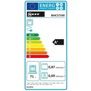 Integrierbarer Multifunktionsofen – Pyrolyse – NEFF – N90 – B64CS71N0 – Schwarz – 4 Glas-Kalttüren – 71 l – 59,