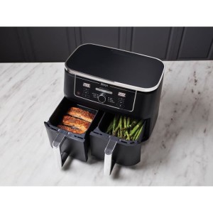 NINJA – Foodi Max – AF400EU – ölfreie DualZone™-Fritteuse – 2470 W – 7,6 l – 2 Garschubladen – 6 Garmodi