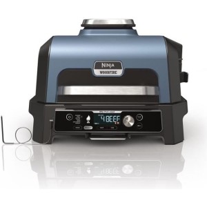 Elektrogrill mit Räucherofen und Thermosonde – NINJA – Woodfire Pro Connect XL – OG901EU – Holzfeuerpellets