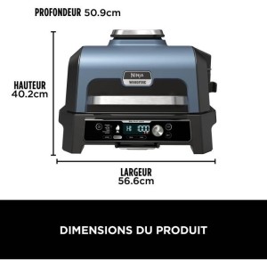 Barbecue électrique et fumoir NINJA - Woodfire Pro Connect XL OG901EU - 7 programmes de cuisson - Thermosonde intégrée