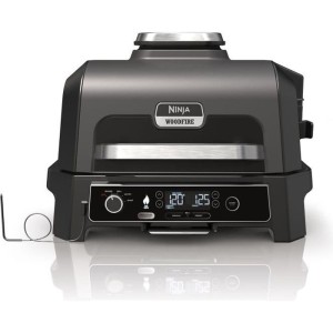 Barbecue électrique et fumoir NINJA - Woodfire Pro XL OG850EU - 4 programmes de cuisson - Thermosonde intégrée