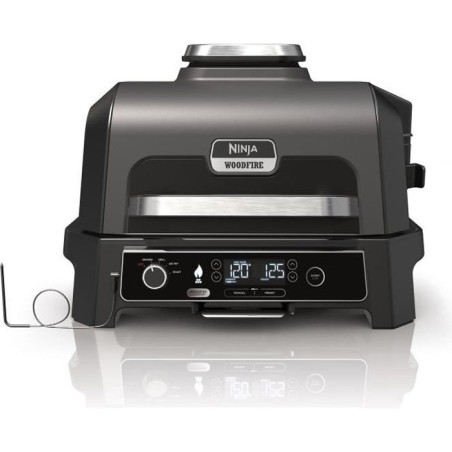 Electric barbecue and smoker with thermometer - NINJA - Woodfire Pro XL - OG850EU - Outdoor barbecue and air fryer