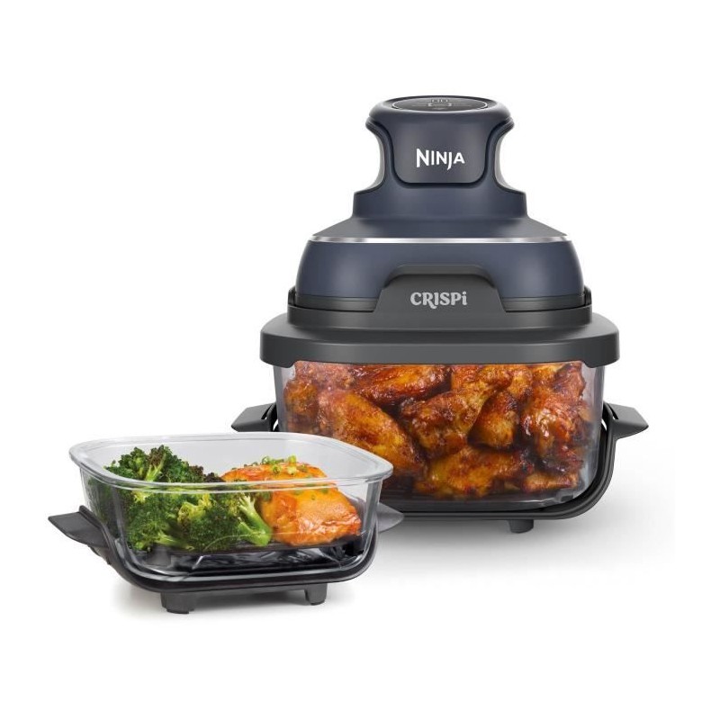 Tragbare ölfreie Fritteuse von NINJA – CRISPI – 1,4-l- und 3,8-l-Behälter – 4 voreingestellte Programme – 1700 W – B