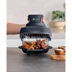 Tragbare ölfreie Fritteuse von NINJA – CRISPI – 1,4-l- und 3,8-l-Behälter – 4 voreingestellte Programme – 1700 W – B