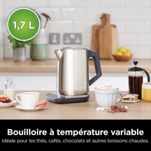 Wasserkocher - NINJA - KT201EU - 3000 W - 1,7 l - Einstellbare Temperatur - Edelstahl