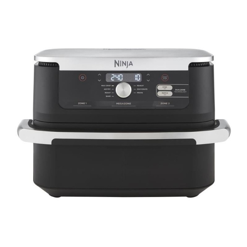 Oil-free fryer - NINJA - AF500EU - Foodi Flex - 10.4 L - 32.7 x 49.6 x 31.6 cm - Black