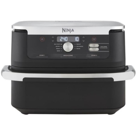 Ölfreie Fritteuse – NINJA – AF500EU – Foodi Flex – 10,4 l – 32,7 x 49,6 x 31,6 cm – Schwarz