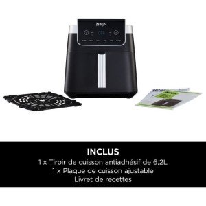 Fritteuse - NINJA - Max AF180EU - 2000 W - Schwarz - Variable Tempe...