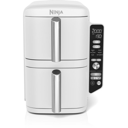 Friteuse sans huile NINJA - Double Stack XL SL400EUWH - Capacité 9,5L - 6 programmes de cuisson - Blanc - 2470W