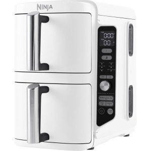 Friteuse sans huile NINJA - Double Stack XL SL400EUWH - Capacité 9,5L - 6 programmes de cuisson - Blanc - 2470W