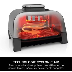 Grill & Ölfreie Fritteuse - NINJA - MAX 6-in-1 DG551EU - 1760 W - 6 Kochmodi - Grau