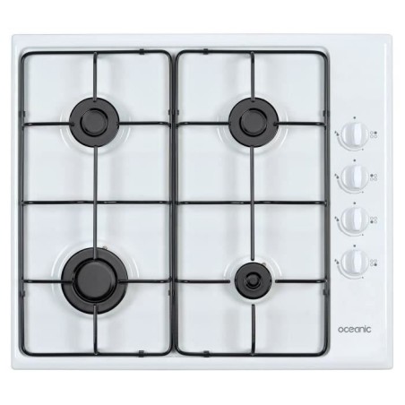 OCEANIC 4-burner table - White enamel gas