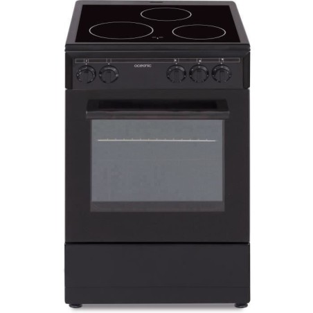 OCEANIC - CV5050B8 - Ceranfeld 50 x 50 - Ofen mit natürlicher Konvektion - Ofen 48 l - Schwarz