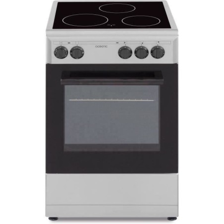 OCEANIC - Glaskeramikherd 50 x 50, Backofen mit natürlicher Umluft, 48L Silberofen