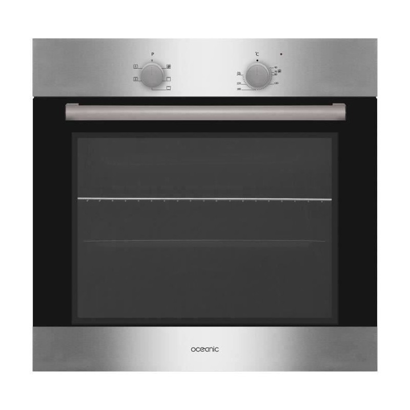 Four encastrable nettoyage catalyse - chaleur brassée OCEANIC F60IX Inox - 59,5 x 59,5 x 56,6 cm