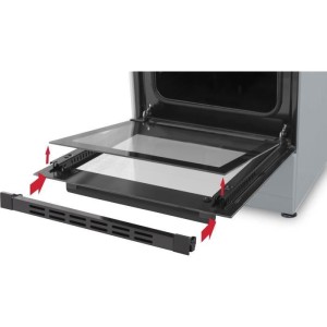 OCEANIC - CV5050B8 - Ceranfeld 50 x 50 - Ofen mit natürlicher Konvektion - Ofen 48 l - Schwarz