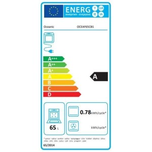 Gebaut -in -Ofenkatalyse ozeanisch - OCEAF65CB1 - Schwarz - L64 x L65 x H65 cm - 65L