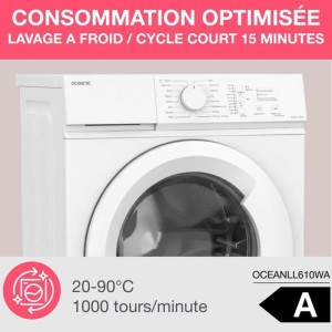 OCEANIC OCEALL610WA Frontwaschmaschine - 6 kg - Induktion - 60 cm -...