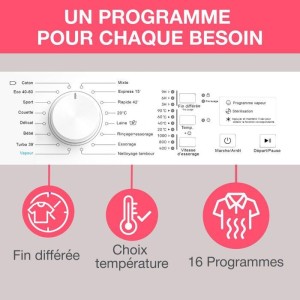 OCEANIC OCEALL610WA Frontwaschmaschine - 6 kg - Induktion - 60 cm -...