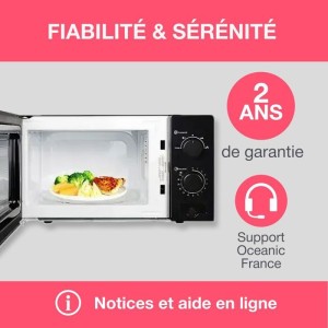 OCEANIC MO20B11 Microwave Black L 45.4 x H26.1 x D32.6 cm - 20L