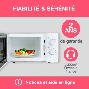 Ozeanische MO20W11 Weiße Mikrowelle 45.4 x H26.1 x D32.6 cm - 20l
