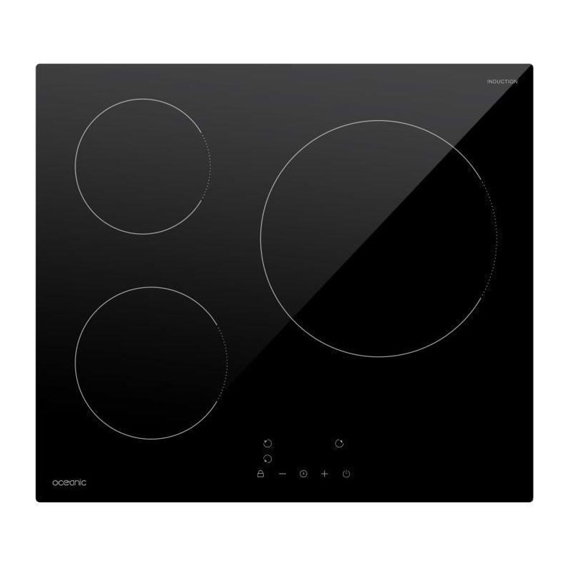 OCEANIC induction hob 3 burners L60 x D52 cm OCEATI3Z7B