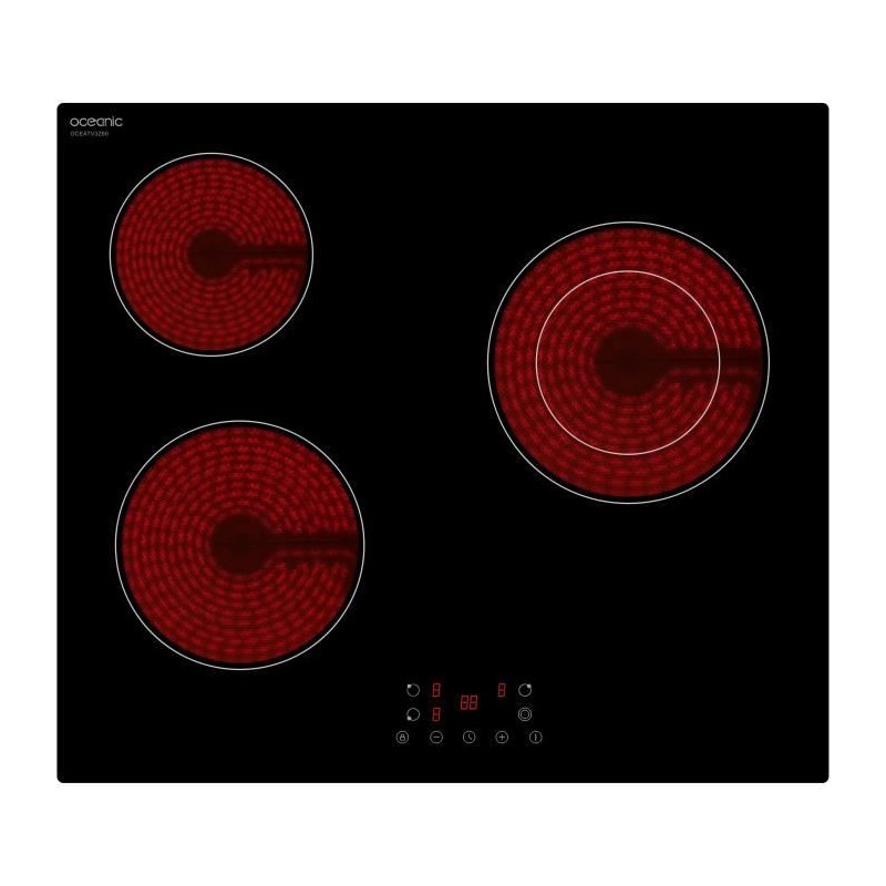 OCEANIC 3-Zonen-Keramikkochfeld - 5200W - Breite 60 cm