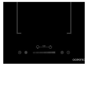 Integrierter Induktions-Domino – OCEANIC – OCEATI2Z2BF – Flex 2 Brenner – 3600 W – Schwarz