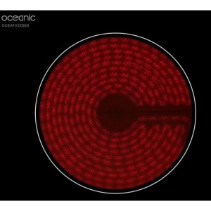 Plaque de cuisson vitrocéramique OCEANIC - 2 foyers - 2900W - commandes sensitives