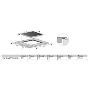 OCEANIC - Ceranfeld - 2900W
