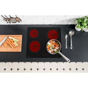 Table de cuisson vitrocéramique - OCEANIC - 4 foyers - Noir