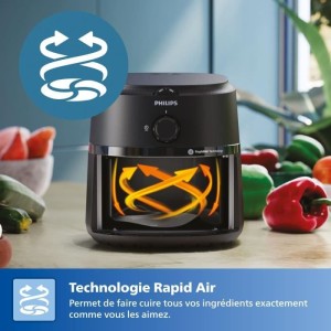 PHILIPS AirFryer NA120/00 Ölfreie Fritteuse – 4,2 l Fassungsvermögen – 12 Kochprogramme – 1500 W