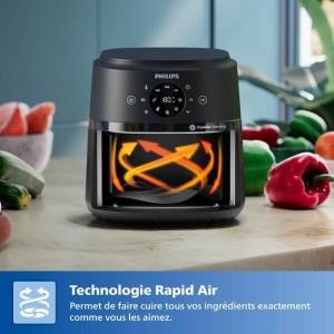 Ölfreie Fritteuse - PHILIPS - AirFryer NA230/00 - Fassungsvermögen 6,2 l - 13 Kochprogramme - 1700 W