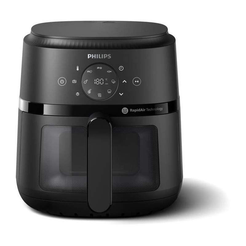 AirFryer - PHILIPS - Serie 2000 - NA220/00 - 4,2 l - 1500 W - 13 Modi - Schwarz