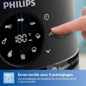 Ölfreie Fritteuse - PHILIPS - AirFryer NA230/00 - Fassungsvermögen 6,2 l - 13 Kochprogramme - 1700 W