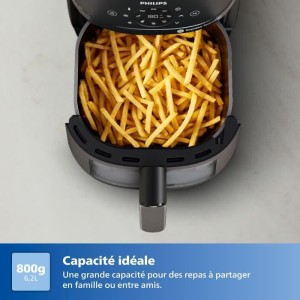 Ölfreie Fritteuse - PHILIPS - AirFryer NA230/00 - Fassungsvermögen 6,2 l - 13 Kochprogramme - 1700 W