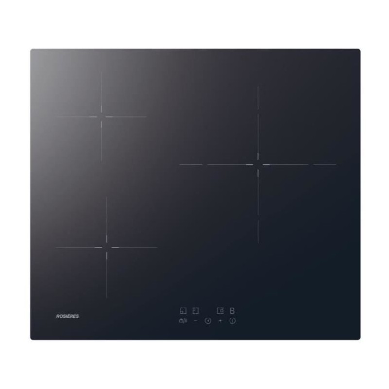 ROSIERES Induktionskochfeld – 3 Brenner – 59 x 52 x 5,8 cm – RI633CBB