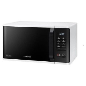 SAMSUNG Solo-Mikrowelle – Weiß – 23 l – 800 W – Keramik-Email-Kochfeld