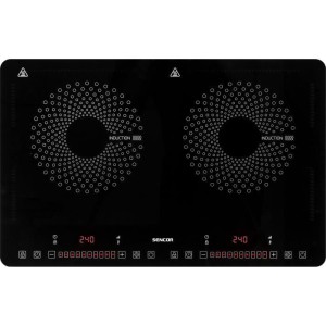 Plaque de cuisson a induction - SENCOR - SCP 4501BK - 3400 W - 2 fo...