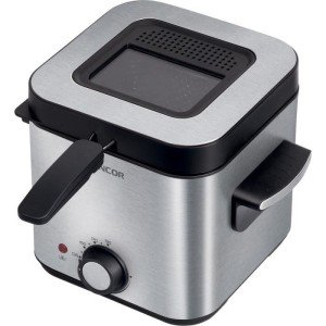 Friteuse - SENCOR - SFR 6200SS - 900 W - 1,5 L - Noir / Acier inoxy...