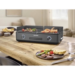 SEVERIN Plancha - PG8569 - Grillfläche 48x27cm - Antihaft-Keramikbe...